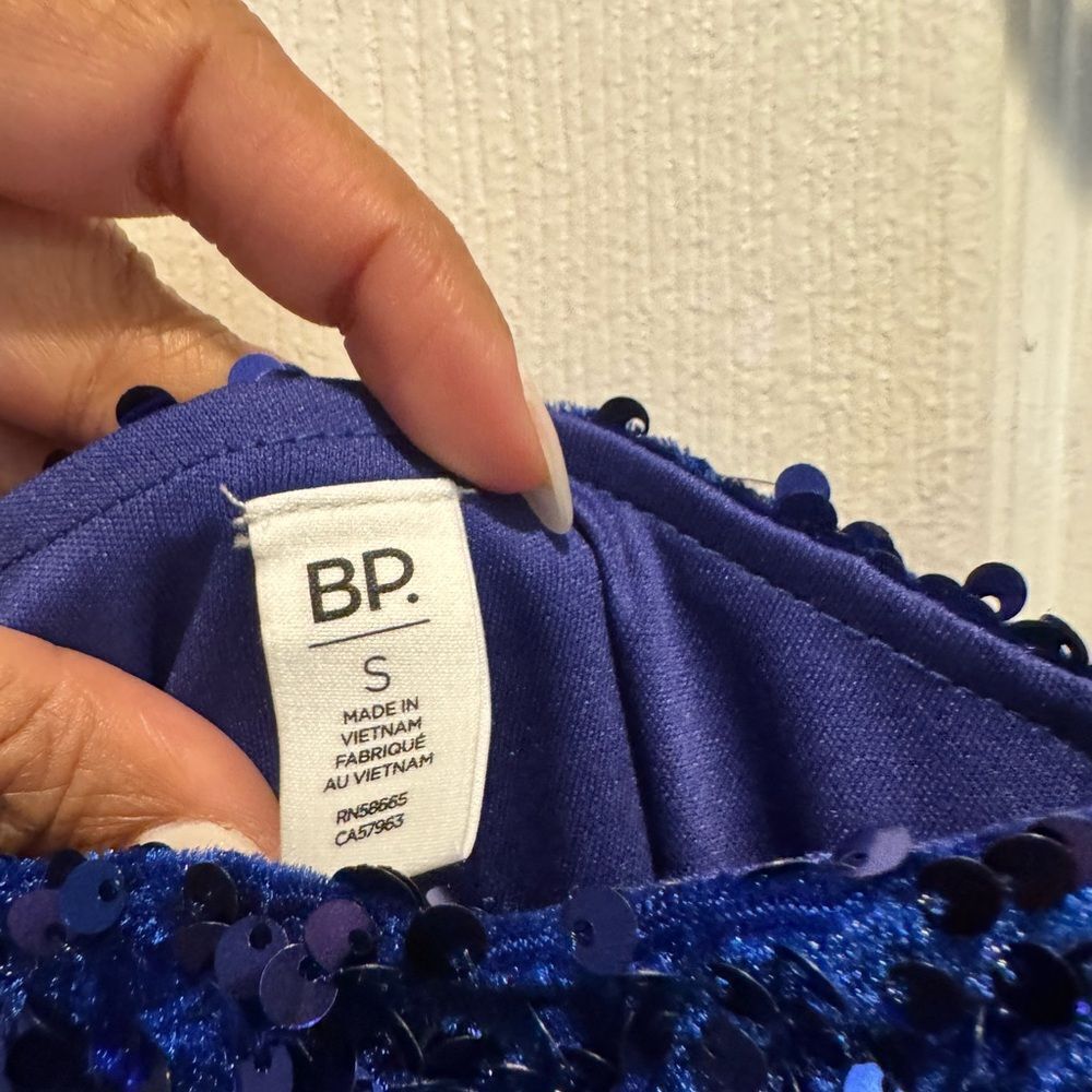 BP Night Out Sequin Sapphire blue Camisole Dress in size small - Picture 10 of 10